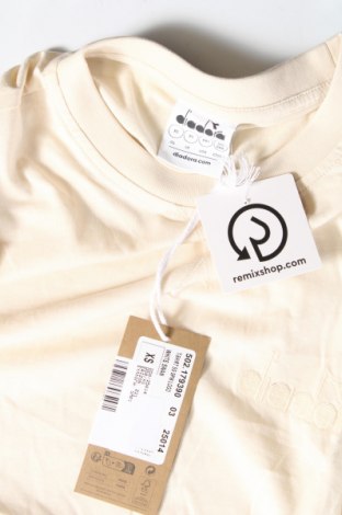 Damen T-Shirt Diadora, Größe XS, Farbe Ecru, Preis 12,78 €