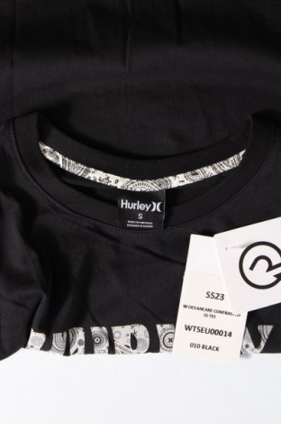 Γυναικείο t-shirt Hurley, Μέγεθος S, Χρώμα Μαύρο, Τιμή 31,96 €