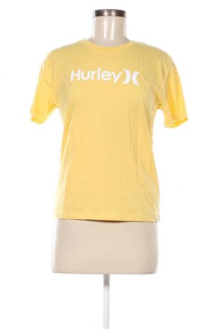 Γυναικείο t-shirt Hurley, Μέγεθος S, Χρώμα Κίτρινο, Τιμή 19,18 €