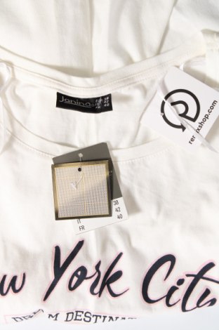 Γυναικείο t-shirt Janina, Μέγεθος M, Χρώμα Λευκό, Τιμή 10,83 €