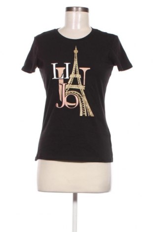 Γυναικείο t-shirt Liu Jo, Μέγεθος S, Χρώμα Μαύρο, Τιμή 60,31 €