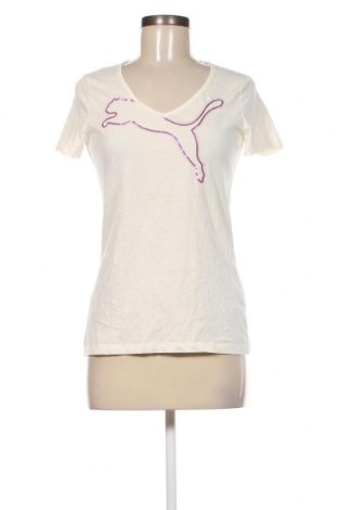 Γυναικείο t-shirt PUMA, Μέγεθος M, Χρώμα Εκρού, Τιμή 8,40 €