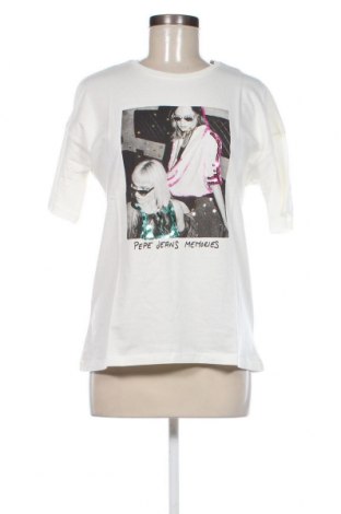 Γυναικείο t-shirt Pepe Jeans, Μέγεθος XS, Χρώμα Εκρού, Τιμή 19,18 €