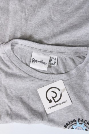 Γυναικείο t-shirt Rick and Morty, Μέγεθος XS, Χρώμα Γκρί, Τιμή 8,18 €