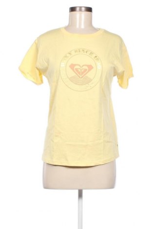 Γυναικείο t-shirt Roxy, Μέγεθος M, Χρώμα Κίτρινο, Τιμή 11,14 €