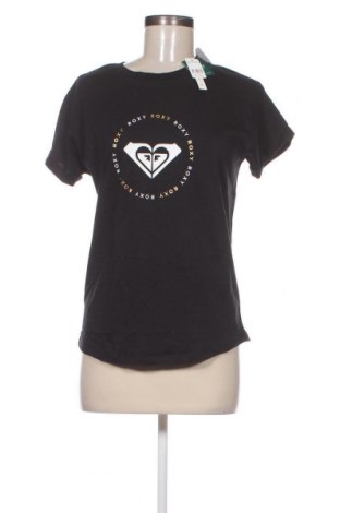 Γυναικείο t-shirt Roxy, Μέγεθος M, Χρώμα Μαύρο, Τιμή 10,21 €