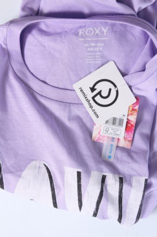 Γυναικείο t-shirt Roxy, Μέγεθος XS, Χρώμα Βιολετί, Τιμή 18,56 €