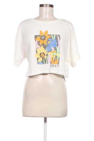 Γυναικείο t-shirt Roxy, Μέγεθος XS, Χρώμα Λευκό, Τιμή 18,56 €
