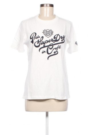Damen T-Shirt Superdry, Größe M, Farbe Weiß, Preis 12,37 €