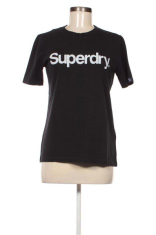 Γυναικείο t-shirt Superdry, Μέγεθος M, Χρώμα Μαύρο, Τιμή 12,37 €