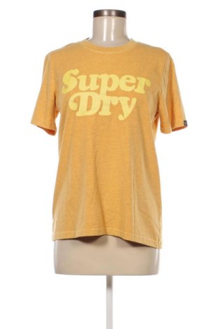 Γυναικείο t-shirt Superdry, Μέγεθος M, Χρώμα Κίτρινο, Τιμή 20,62 €