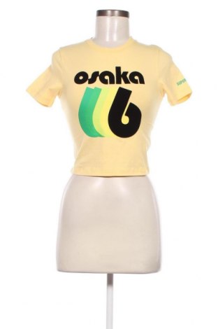 Γυναικείο t-shirt Superdry, Μέγεθος S, Χρώμα Κίτρινο, Τιμή 12,37 €