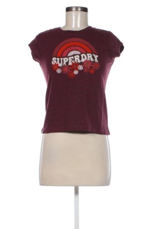 Damen T-Shirt Superdry, Größe S, Farbe Lila, Preis 12,37 €