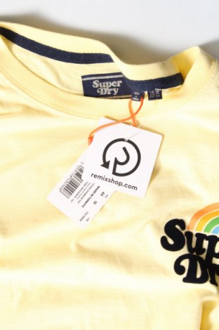 Дамска тениска Superdry, Размер XL, Цвят Жълт, Цена 40,00 лв.