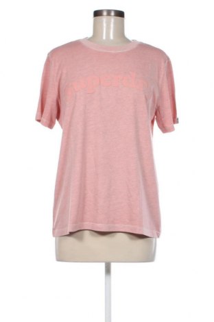 Γυναικείο t-shirt Superdry, Μέγεθος L, Χρώμα Ρόζ , Τιμή 16,50 €
