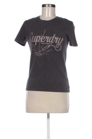 Damen T-Shirt Superdry, Größe S, Farbe Grau, Preis 20,62 €