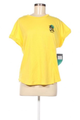 Γυναικείο t-shirt Volcom, Μέγεθος S, Χρώμα Κίτρινο, Τιμή 19,18 €