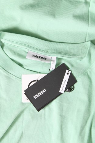 Tricou de femei Weekday, Mărime M, Culoare Verde, Preț 78,95 Lei