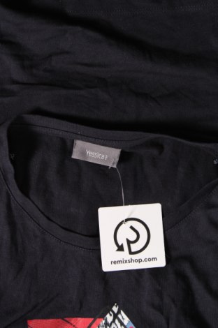 Γυναικείο t-shirt Yessica, Μέγεθος S, Χρώμα Μπλέ, Τιμή 6,68 €