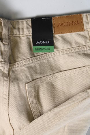 Γυναικείο Τζίν Monki, Μέγεθος XL, Χρώμα  Μπέζ, Τιμή 13,03 €