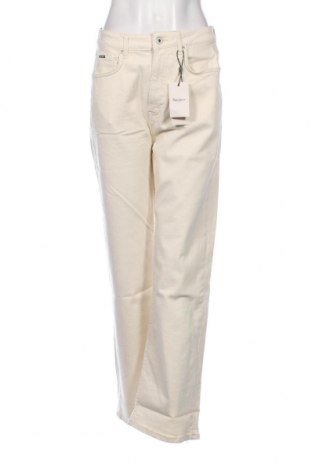 Дамски дънки Pepe Jeans, Размер L, Цвят Екрю, Цена 44,72 лв.
