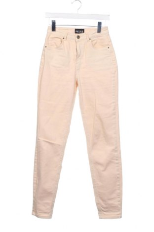 Damen Jeans Pieces, Größe XS, Farbe Ecru, Preis 11,32 €
