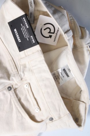 Damen Jeans Weekday, Größe M, Farbe Ecru, Preis 11,99 €