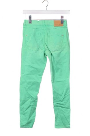 Дамски дънки Zara, Размер XS, Цвят Зелен, Цена 7,02 лв.