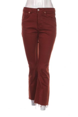 Дамски дънки Zara, Размер S, Цвят Кафяв, Цена 15,60 лв.