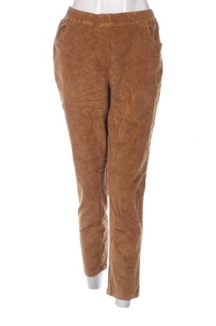 Pantaloni de velvet de femei, Mărime XL, Culoare Bej, Preț 95,39 Lei