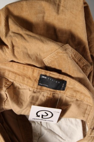 Pantaloni de velvet de femei ASOS, Mărime S, Culoare Bej, Preț 20,23 Lei