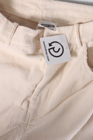 Γυναικείο κοτλέ παντελόνι About You, Μέγεθος L, Χρώμα  Μπέζ, Τιμή 4,79 €