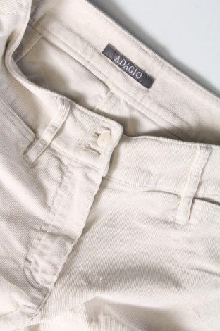 Pantaloni de velvet de femei Adagio, Mărime M, Culoare Ecru, Preț 25,76 Lei