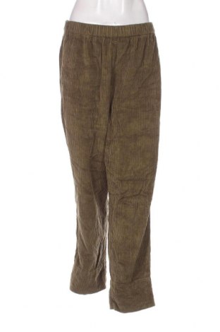 Pantaloni de velvet de femei American Vintage, Mărime L, Culoare Verde, Preț 223,68 Lei
