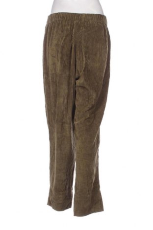Pantaloni de velvet de femei American Vintage, Mărime L, Culoare Verde, Preț 223,68 Lei