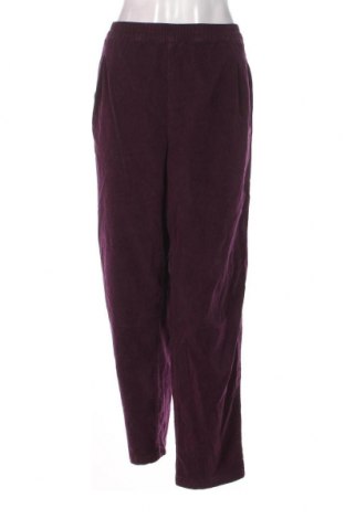 Pantaloni de velvet de femei Bpc Bonprix Collection, Mărime 3XL, Culoare Mov, Preț 69,39 Lei