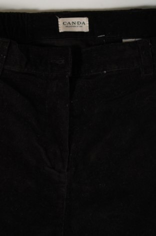 Pantaloni de velvet de femei Canda, Mărime L, Culoare Negru, Preț 26,71 Lei