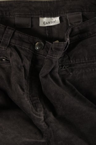 Pantaloni de velvet de femei Canda, Mărime L, Culoare Gri, Preț 26,71 Lei