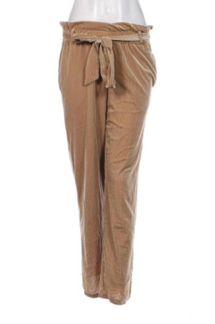 Pantaloni de velvet de femei Costa Mani, Mărime S, Culoare Bej, Preț 20,23 Lei