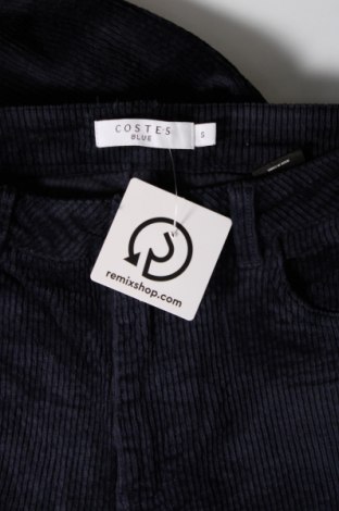 Γυναικείο κοτλέ παντελόνι Costes, Μέγεθος S, Χρώμα Μπλέ, Τιμή 3,80 €