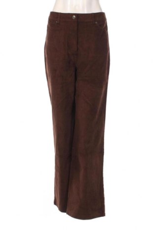 Pantaloni de velvet de femei Even&Odd, Mărime M, Culoare Maro, Preț 22,70 Lei