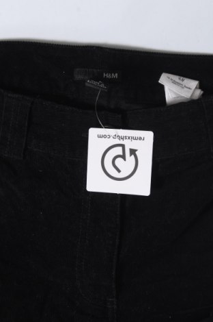 Pantaloni de velvet de femei H&M, Mărime XL, Culoare Negru, Preț 95,39 Lei