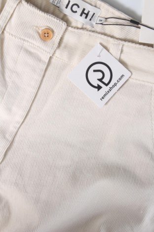 Pantaloni de velvet de femei Ichi, Mărime M, Culoare Bej, Preț 73,42 Lei