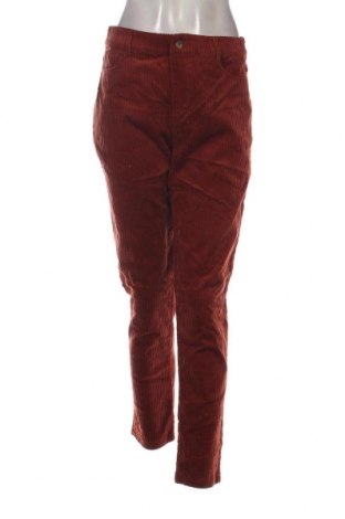 Pantaloni de velvet de femei Ichi, Mărime S, Culoare Portocaliu, Preț 20,23 Lei