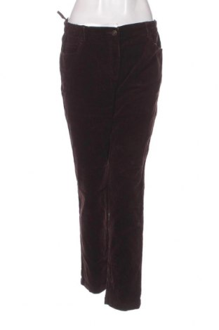 Pantaloni de velvet de femei John Baner, Mărime L, Culoare Maro, Preț 29,57 Lei