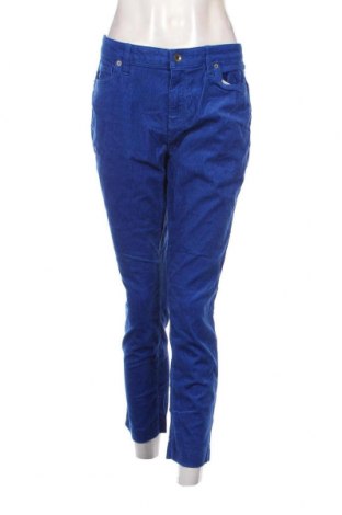 Pantaloni de velvet de femei Lands' End, Mărime L, Culoare Albastru, Preț 25,76 Lei