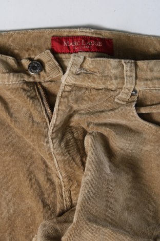 Pantaloni de velvet de femei Marc Lauge, Mărime L, Culoare Bej, Preț 26,97 Lei