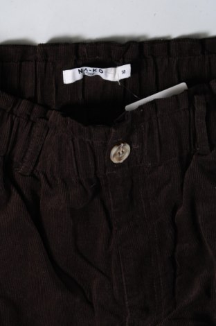 Pantaloni de velvet de femei NA-KD, Mărime M, Culoare Maro, Preț 134,87 Lei