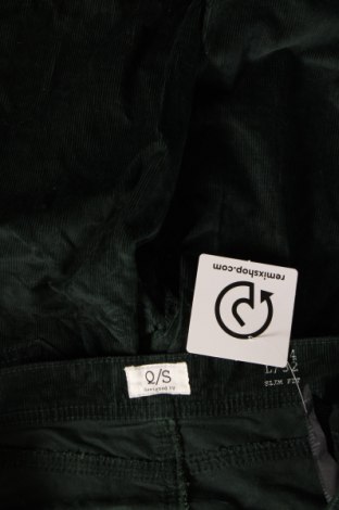 Γυναικείο κοτλέ παντελόνι Q/S by S.Oliver, Μέγεθος S, Χρώμα Πράσινο, Τιμή 3,80 €