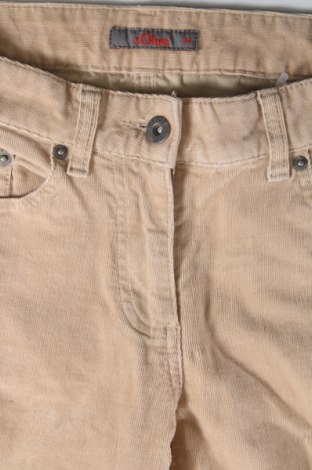Pantaloni de velvet de femei S.Oliver, Mărime XS, Culoare Bej, Preț 20,23 Lei